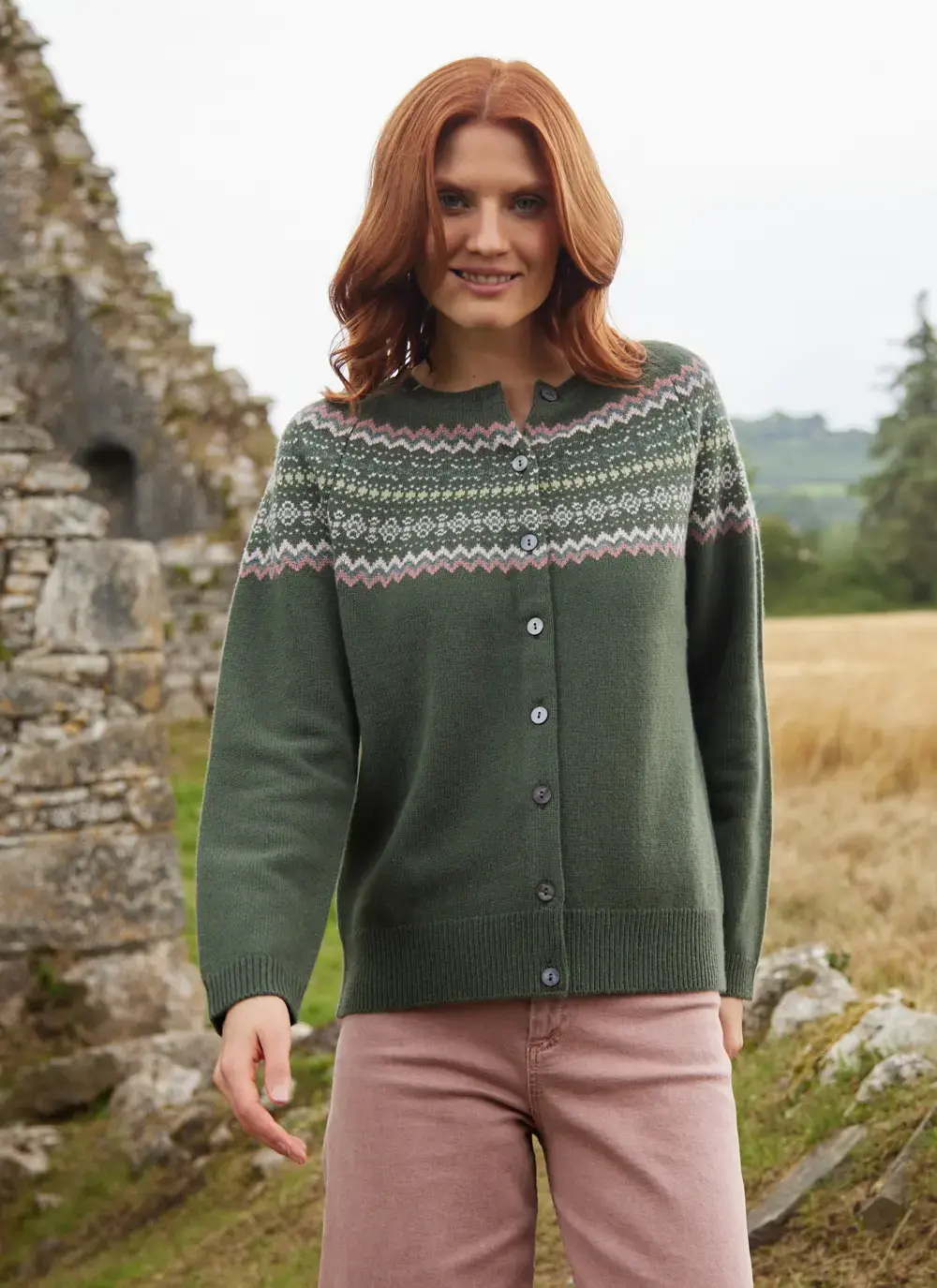 Sadie Merino Fairisle Cardigan 